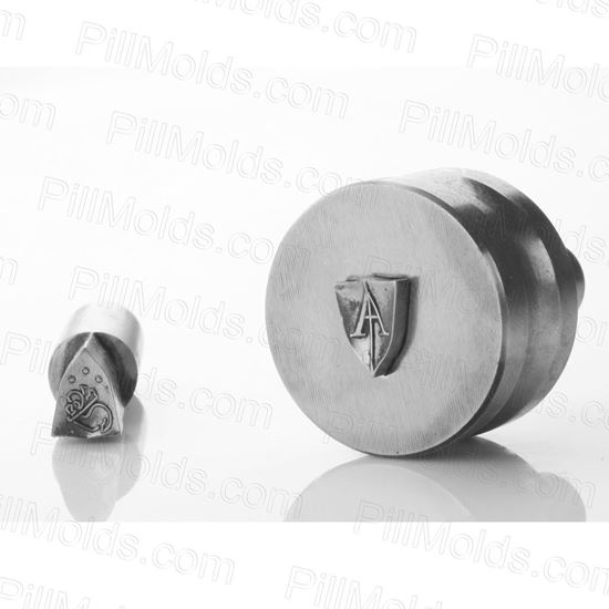 Picture of Shield with A letter Tablet die Mold 9.8*7.45mm