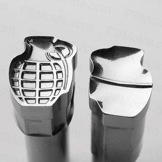 Picture of Grenade Pill Tablet die Mold with breakline 9.3MM