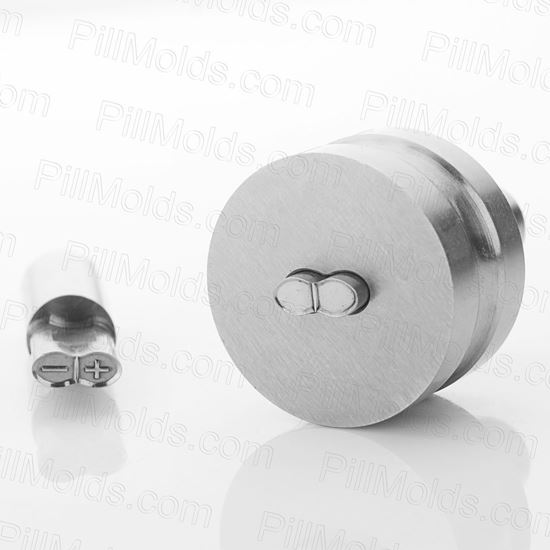 Picture of + -  Pill Tablet die Mold 12.5*6.5MM