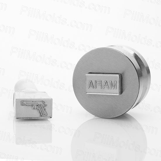 Picture of MAFIA Gun Pill Tablet die Mold 14x8MM